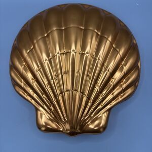 Vintage Copper Shell Jello Mold Wall Decor 1970s- Cottagecore 10"
